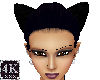 4K Black Cat Ears Anim