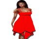 red sparkles dress