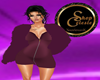chir fur coat bordeaux