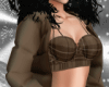 brown puffer jacket