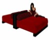 RED LEATHER CHAISE #2