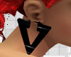 *E* Triangle PVC Earring