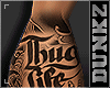 'DZ Thug Life hand tatto