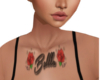 B3llla Rose Chest Tattoo