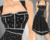 vintage black dot dress