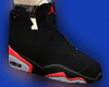 Black N Red Jordans