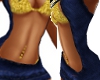 Gold Jean Dress