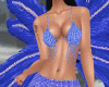 Carnival glam blue dress
