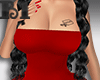 Tube Dress Red + Tattoo