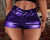 Purple PVC Shorts