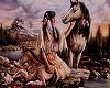 Native Woman with Horse