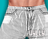 →Gray skinny shorts←