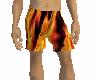 Fire swimsuit for male