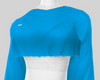 CropTop Hoddie Blue Sky