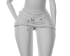 蛇 White Fur Skirt