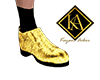 Gold Glitter Shoes