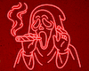 GhostFace Neon Red