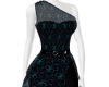 Fall Sheer Dress Aqua