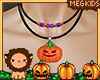 Kids Necklace Pumpkin