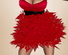 Red Feather Dress-R