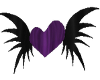 Purple Flying Heart