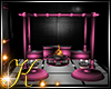 Pink Black Fireplace Bar