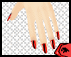 Red Nails Small Hands