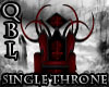 Red Gothic Single Throne