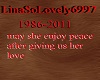 In Memory of LinSoLovely
