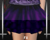 . purple flare skirt