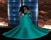 Teal Fall Evening Gown