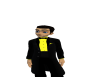 {LM}yellow and black tux