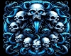 Blue Skull Satanic BG