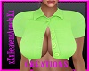 LImeGreen 6 Button Top