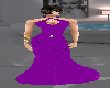 purple long sexy dress