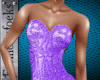 Rihanna. Purple Dress