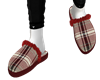 M II Plaid xmas slipper