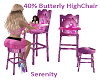 40% Butterfly Highchair