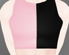 C! Crop Top - Pink & Ink