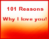 sticker 101 reasons love