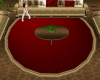 * Round Dark Red Rug