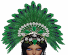 Green Feather Headdress