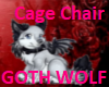Goth Wolf Cage Chair