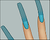 blue jelly nails