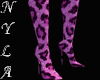 *Ny P Leopard Heel Boots