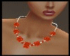 M~Orange fire necklace