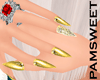 [PS]Glitter Yellow Nails