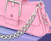 K* Pink Chain Handbag