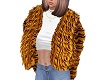 Tiger Fur Layer Coat