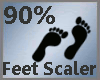 90% Feet Scale -M-